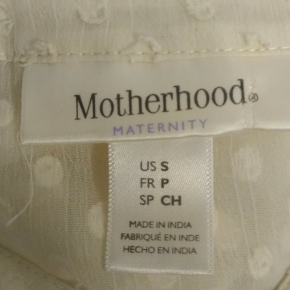 White Motherhood Maternity Blouse - Picture 4 of 4